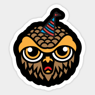 Party Owl Sticker